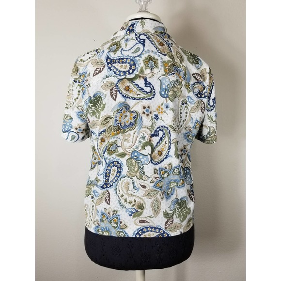 Alfred Dunner Women's Blouse Top Shirt Button Up Petite 10 Vintage - Picture 6 of 9